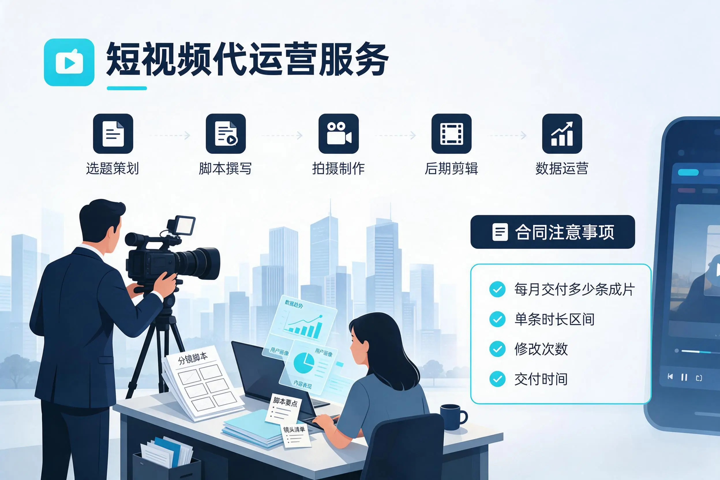 短视频代运营包含哪些服务?九江企业常见问题科普