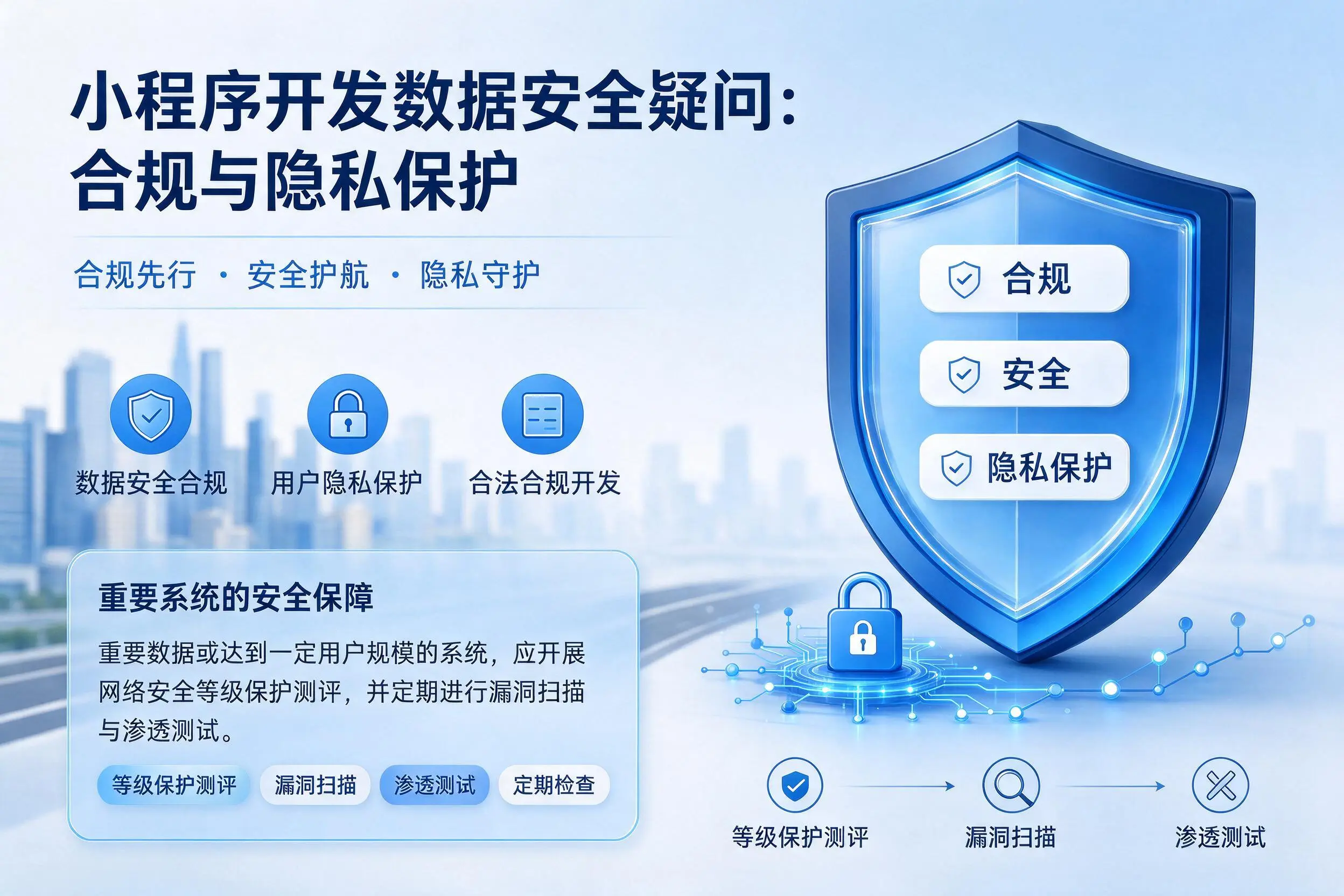 九江小程序开发数据安全疑问：合规与隐私保护