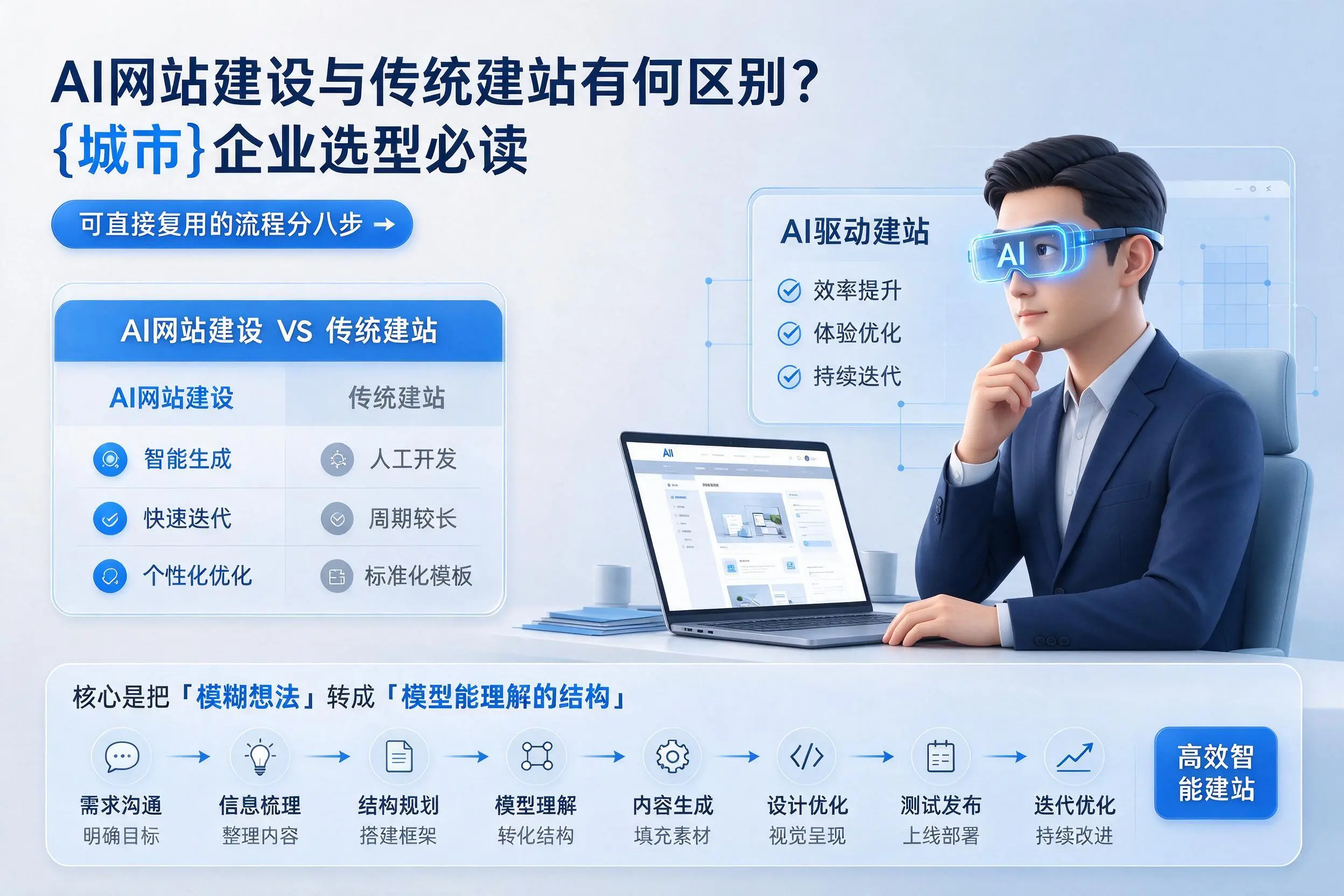 AI网站建设与传统建站有何区别?九江企业选型必读