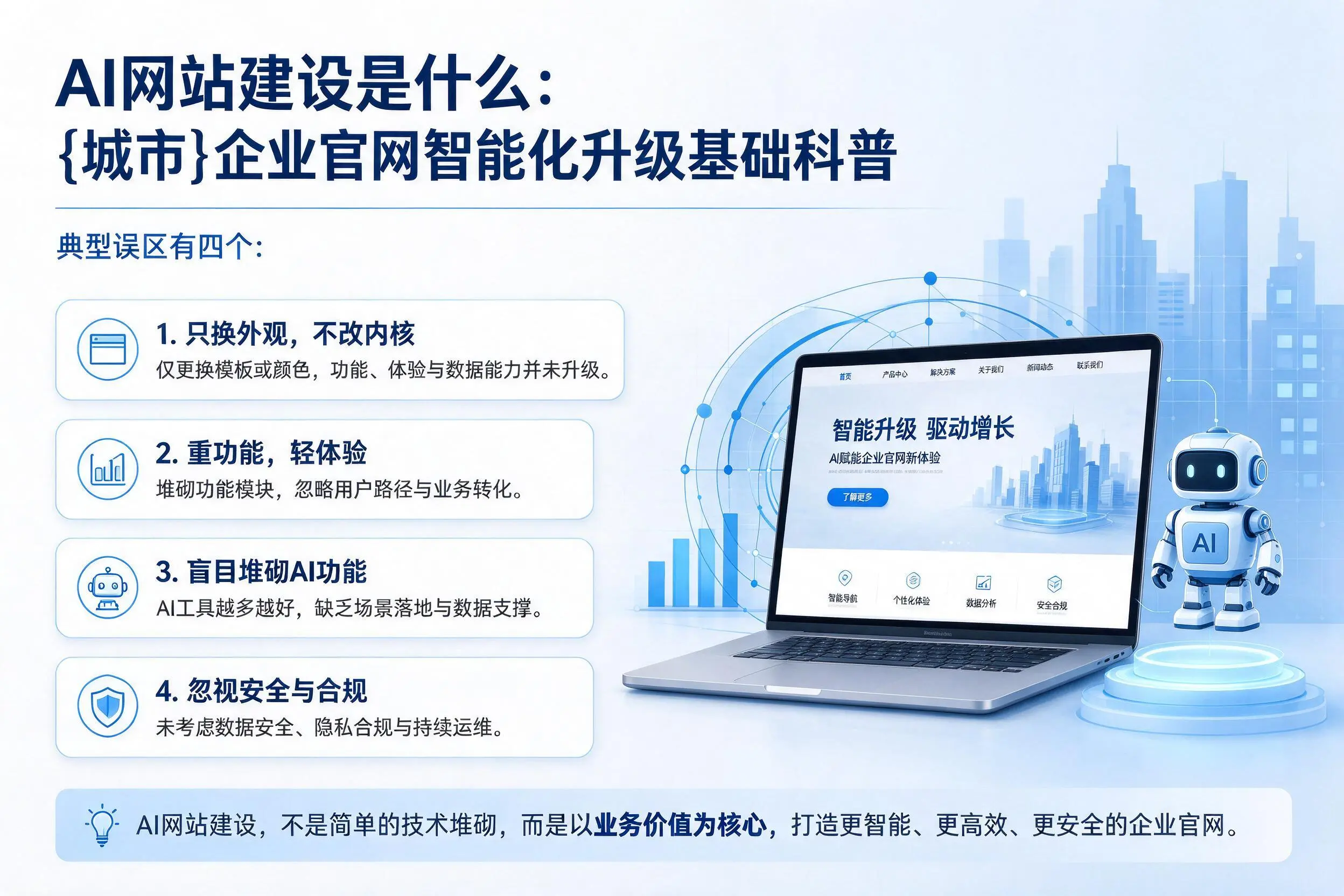 AI网站建设是什么：九江企业官网智能化升级基础科普