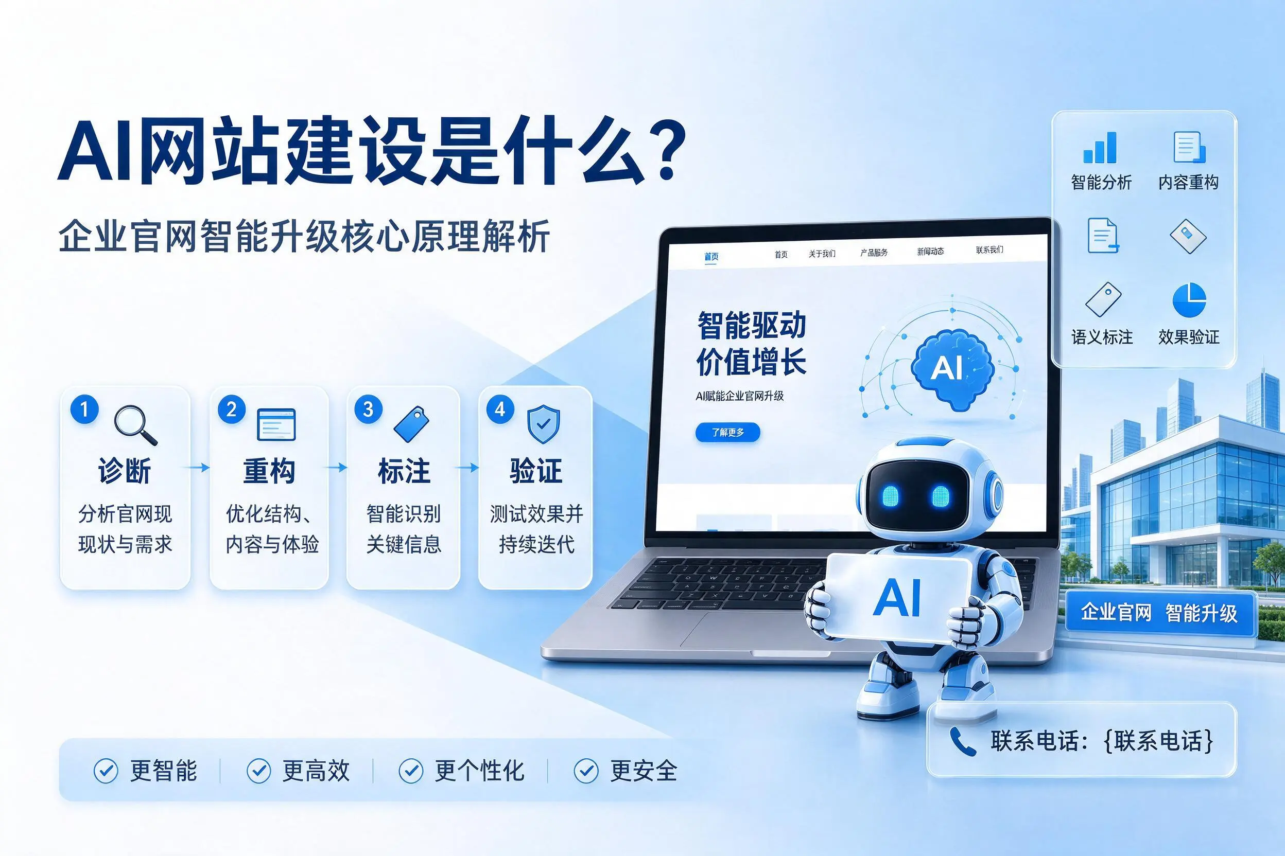 AI网站建设是什么?九江企业官网智能升级核心原理解析